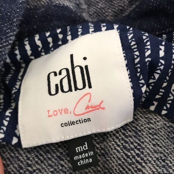 #21 Cabi Blue Zip Hooded Jacket Style 5100 EUC - Picture 11 of 16